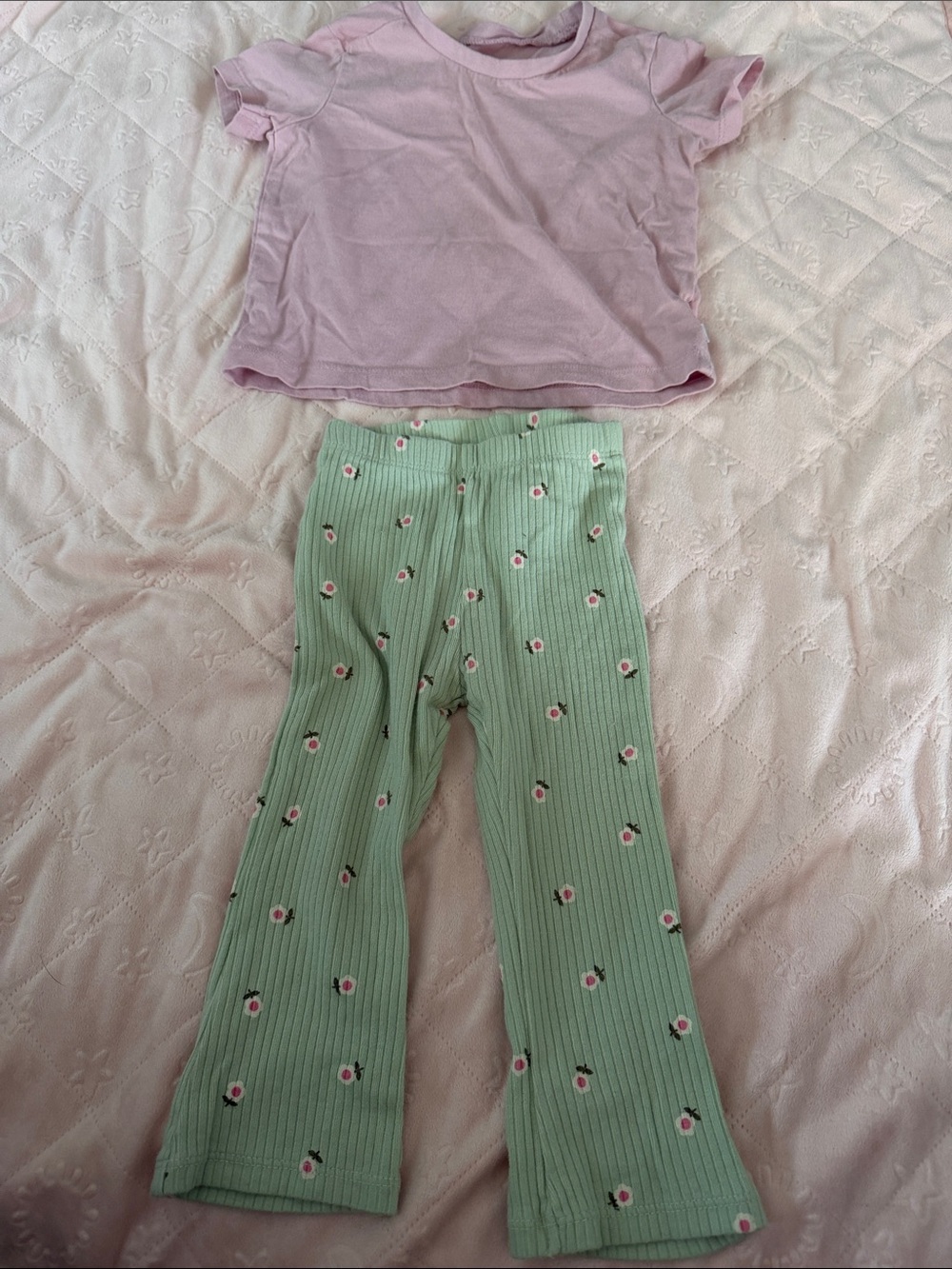 Girls' Pastel Pink & Lavender Mix N Match Tee Set - Brand 12-18months - Picture 7 of 11